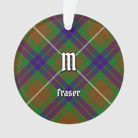 Clan Fraser Hunting Tartan Ornament (voorkant)