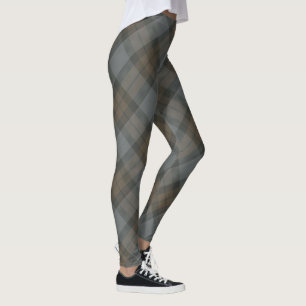 Clan Fraser Hunting Tartan - Rotated Leggings