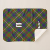 Clan Fraser Hunting Tartan Sherpa Blanket Deken (Voorkant (horizontaal))
