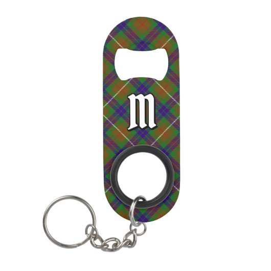 Clan Fraser Hunting Tartan Sleutelhanger Bottle Op Mini Flessenopener (Voorkant)