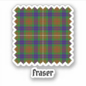 Clan Fraser Hunting Tartan Sticker (Voorkant)
