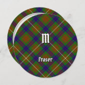 Clan Fraser Hunting Tartan Uitnodiging (Voorkant / Achterkant)