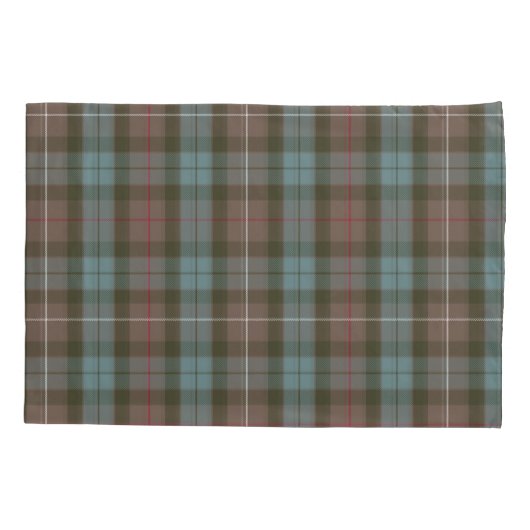 Clan Fraser Hunting Tartan Weathered Kussensloop (Achterkant)