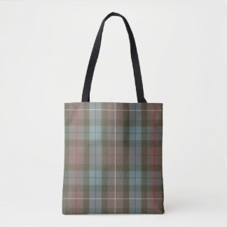 Clan Fraser Hunting Tartan Weathered Tote Bag