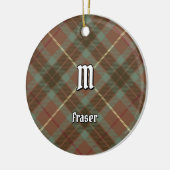 Clan Fraser Hunting Weather Tartan Keramisch Ornament (Links)