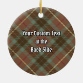 Clan Fraser Hunting Weather Tartan Keramisch Ornament (Achterkant)