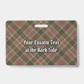 Clan Fraser Hunting Weathered Tartan Badge (Achterkant)
