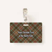 Clan Fraser Hunting Weathered Tartan Badge (Achterkant met clip)