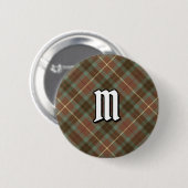 Clan Fraser Hunting Weathered Tartan Button (Voorkant /achterkant)
