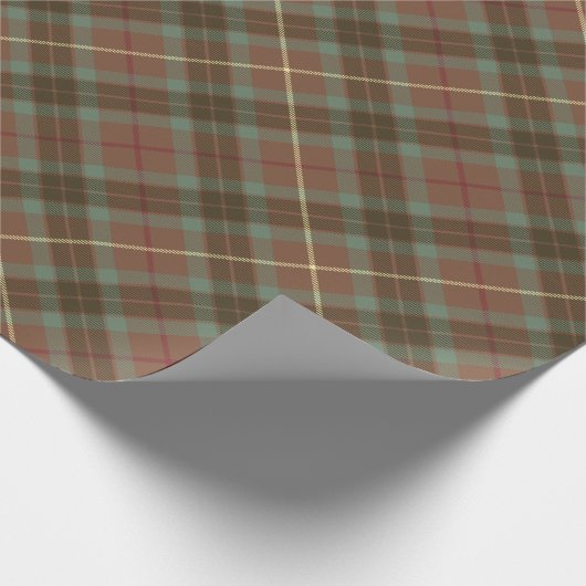 Clan Fraser Hunting Weathered Tartan Cadeaupapier (Hoek)