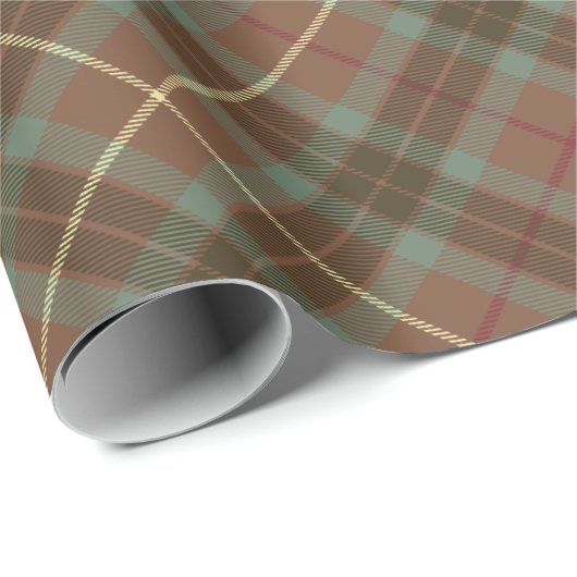 Clan Fraser Hunting Weathered Tartan Cadeaupapier (Rol Hoek)