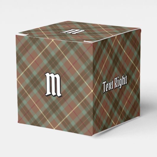Clan Fraser Hunting Weathered Tartan Favor Box Bedankdoosjes (Voorkant Zijde)