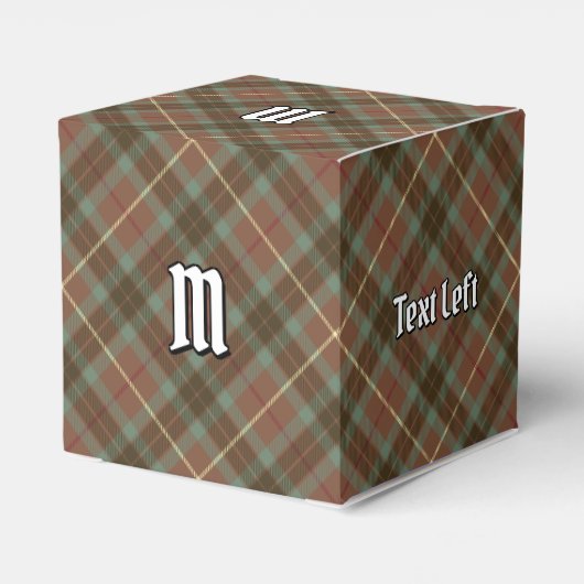 Clan Fraser Hunting Weathered Tartan Favor Box Bedankdoosjes (Achterkant)