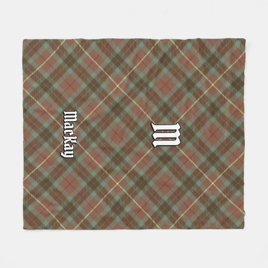 Clan Fraser Hunting Weathered Tartan Fleece Deken (Voorkant (Horizontaal))