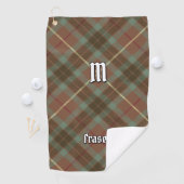 Clan Fraser Hunting Weathered Tartan Golf Towel Golfhanddoek (Insitu)