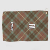 Clan Fraser Hunting Weathered Tartan Golf Towel Golfhanddoek (Horizontaal)