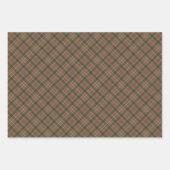 Clan Fraser Hunting Weathered Tartan Inpakpapier Vel (Voorkant 2)