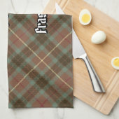 Clan Fraser Hunting Weathered Tartan Kitchen Towel Theedoek (Quarter Fold)
