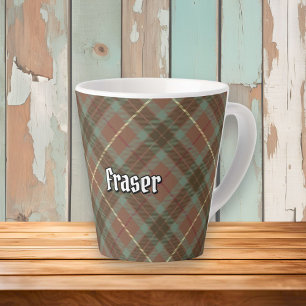 Clan Fraser Hunting Weathered Tartan Latte Mok