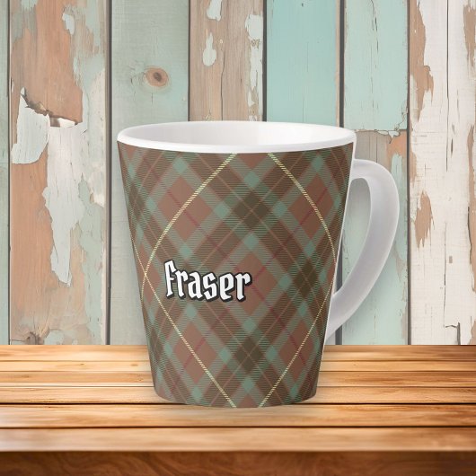 Clan Fraser Hunting Weathered Tartan Latte Mok