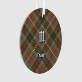 Clan Fraser Hunting Weathered Tartan Ornament (voorkant)