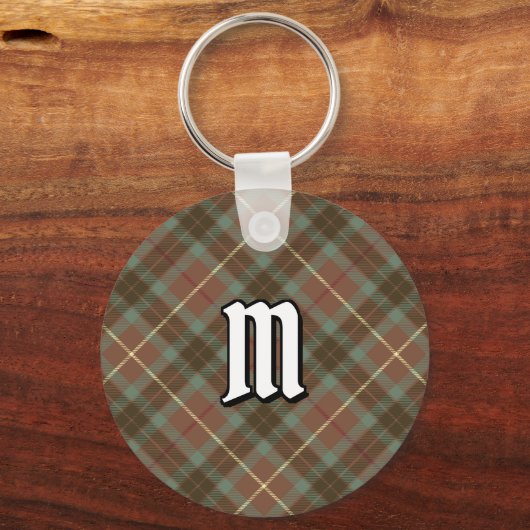 Clan Fraser Hunting Weathered Tartan Sleutelhanger (Voorkant)