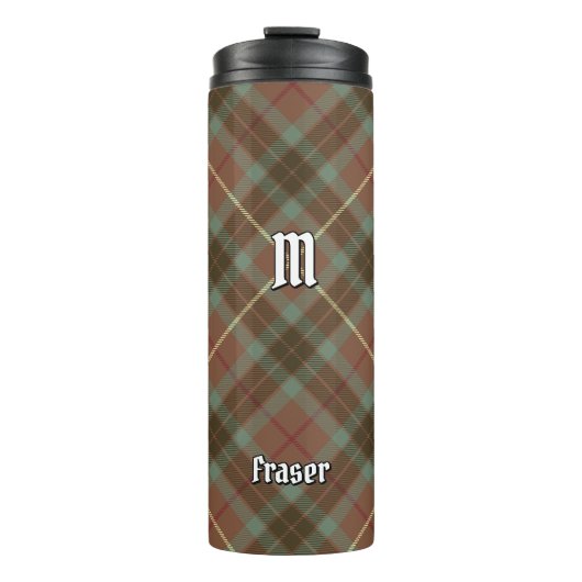 Clan Fraser Hunting Weathered Tartan Thermosbeker (Voorkant)