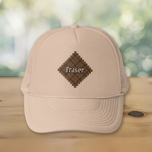 Clan Fraser Hunting Weathered Tartan Trucker Hat Trucker Pet
