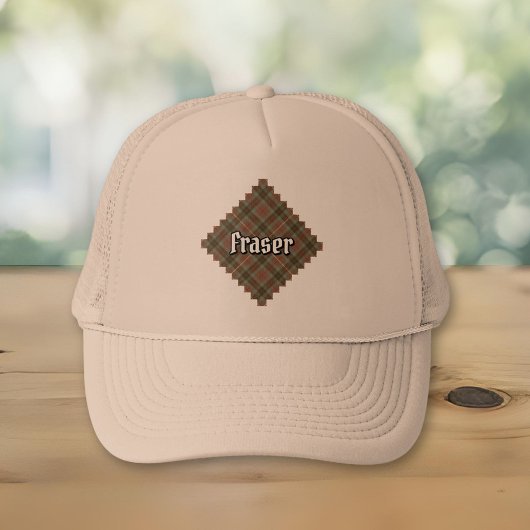 Clan Fraser Hunting Weathered Tartan Trucker Hat Trucker Pet