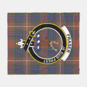 Clan Fraser jaagend moderne Lovat Clan badge Tar Fleece Deken (Voorkant (Horizontaal))