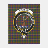 Clan Fraser jacht op Lovat Clan badge Clan badge Fleece Deken (Voorkant)