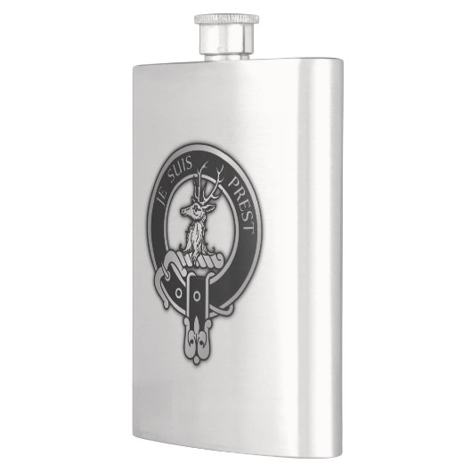 Clan Fraser of Lovat Crest Hip Flask Flacon (Links)