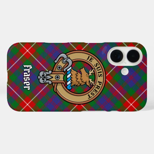 Clan Fraser of Lovat Crest iPhone Case (Achterkant (horizontaal))