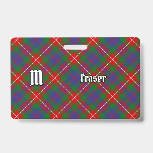 Clan Fraser of Lovat Tartan Badge (Voorzijde)