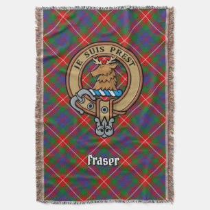 Clan Fraser of Lovat Wapen over Tartan Deken