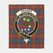 Clan Fraser Oude Tartan Plaid Fleece Deken (Voorkant)