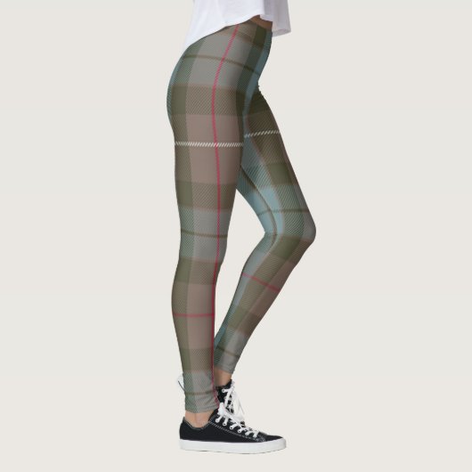 Clan Fraser overmaats Tartan Patroon Leggings (Rechts)
