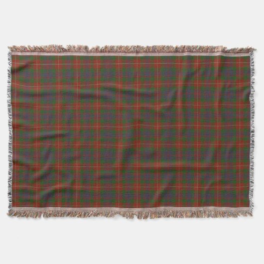 Clan Fraser Schotse Hoogland Tartan Deken (Voorkant)