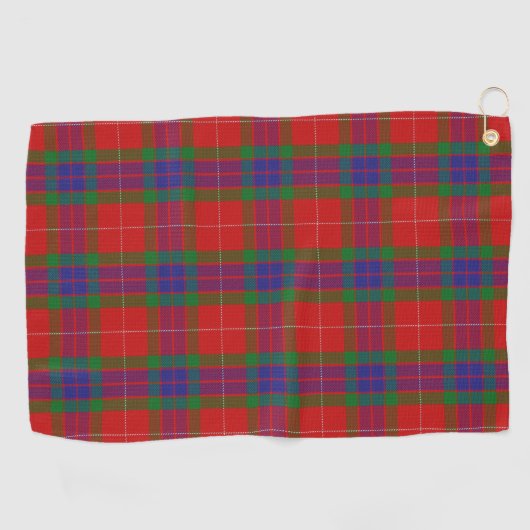 Clan Fraser Scottish Tartan Golfhanddoek (Horizontaal)