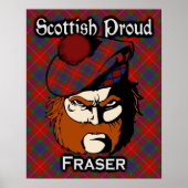 Clan Fraser Scottish Tartan Poster (Voorkant)