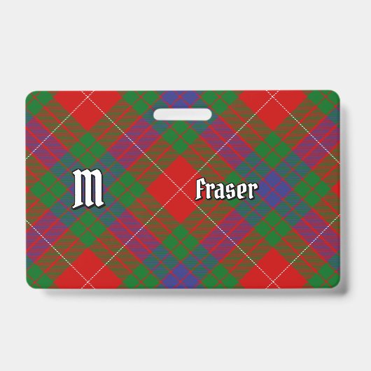 Clan Fraser Tartan Badge (Voorzijde)
