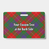 Clan Fraser Tartan Badge (Achterkant)