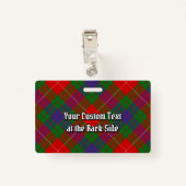 Clan Fraser Tartan Badge (Achterkant met clip)