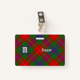 Clan Fraser Tartan Badge