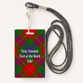 Clan Fraser Tartan Badge (Achterkant met draagriem)