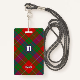 Clan Fraser Tartan Badge