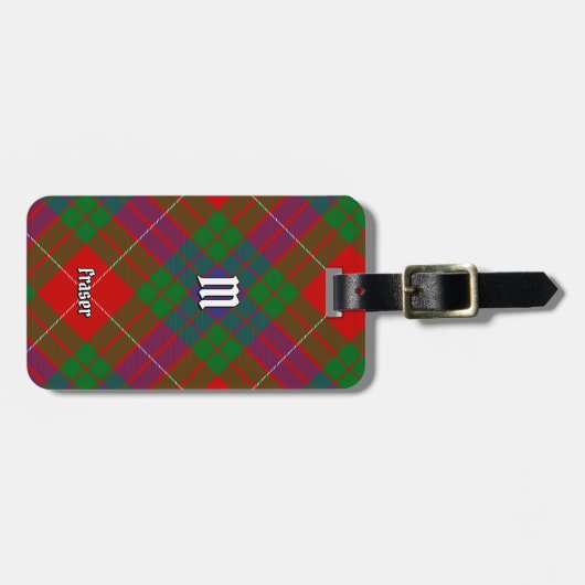 Clan Fraser Tartan Bagagelabel (Voorkant horizontaal)