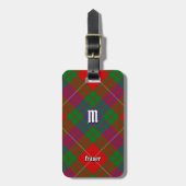 Clan Fraser Tartan Bagagelabel (Voorkant verticaal)