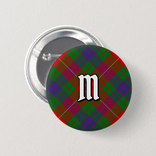 Clan Fraser Tartan Button (Voorkant /achterkant)