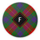 Clan Fraser Tartan Ceramic Knob Keramische Knop (Voorkant)